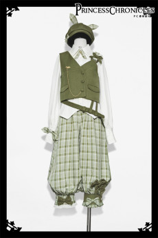 Princess Chronicles -Secret Morning News- Ouji Prince Blouse with Tie, Shorts and Vest Set