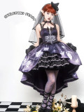 Yingluofu -Skeletons Feast- Vintage Gothic Lolita JSK and Petticoat Set