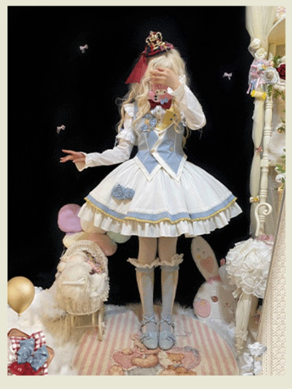 US$ 114.99 - Idol Project - Sweet Lolita OP Dress Full Set -  m.lolitaknot.com