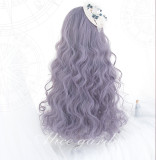 Alice Garden - Astrology Witch- 72cm Long Curly Wavy Greyish Purple Lolita Wig