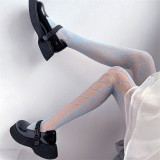 Y2K Rose Lace Fishnet Gothic Lolita Tights