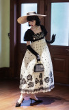 Polka Dots Rose- Embroidery Elegant Classic Lolita OP Dress