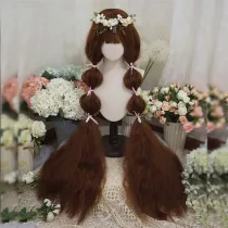 Yuchashui - 120cm Long Fluffy Curly Wavy Lolita Wig