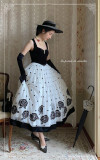 Polka Dots Rose- Embroidery Elegant Classic Lolita JSK