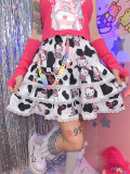 Cute Kawaii Harajuku Layer Cupcake Cartoon Printed Skirt