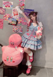 Sweet Kawaii Harajuku Y2K Cat Ear Slip Dress and Blouse