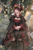 Fantastic Wind -Red Queen- Classic Princess Lolita OP Dress and Accessories