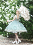 Loving is Coming- Elegant Lily of the Valley Embroidery Classic Lolita JSK