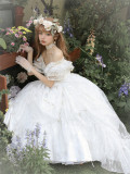 Romantic Ruffles- Tea Party Princess Rococo Classic Lolita One Piece Dress