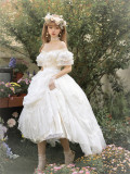 Romantic Ruffles- Tea Party Princess Rococo Classic Lolita One Piece Dress