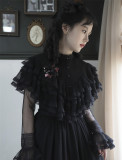 Milu Orig - Withered Rose - Vintage Elegant Classic Lolita Blouse, Cape and Hat