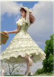 Yingluofu -Betty's Afternoon Tea- Elegant Classic Lolita Blouse, Vest and Skirt Set
