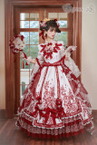 Elpress L -Gorgeous Vernal Scenery- Classic Rococo Royal Hime Tea Party Lolita OP Dress