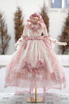 Elpress L -Gorgeous Vernal Scenery- Classic Rococo Royal Hime Tea Party Lolita OP Dress