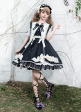 Yinlizhisen -Sleep Star- Sweet Classic Lolita OP Dress and Headband