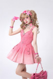 Cyan Lolita -Summer & Butterfly- Sweet Casual Lolita JSK, Topwear and Skirt