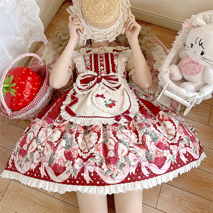 US$ 58.99 - Mewroco -Strawberry Dream Song- Sweet Lolita US$ 58.99 - Mewroco -Strawberry Dream Song- Sweet Lolita