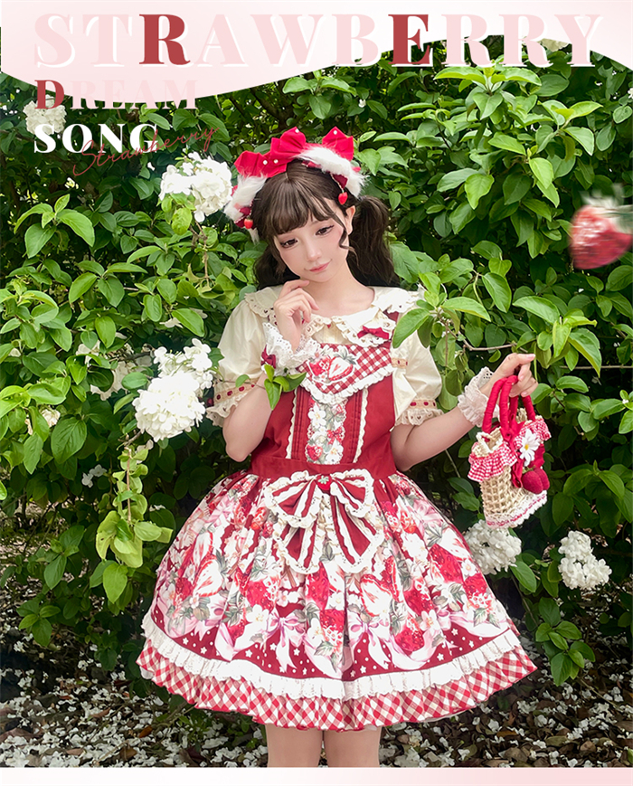 US$ 58.99 - Mewroco -Strawberry Dream Song- Sweet Lolita