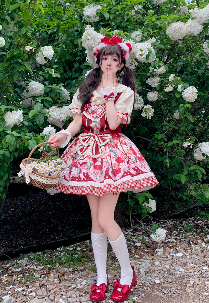 US$ 58.99 - Mewroco -Strawberry Dream Song- Sweet Lolita