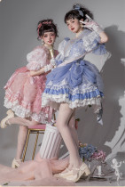 ZJstory- Letter From Show A- Vintage Tea Party Classic Lolita OP Dress