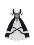 Withpuji -To Liz- Rose Embroidery Classic Lolita OP Dress
