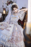 Symphony of the Night- Gorgeous Tea Party Princess Wedding Classic Lolita JSK and Accessories Set