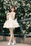 Alice Girl -Princess Holiday- Sweet Princess Classic Lolita Halter Dress and Arm Sleeves