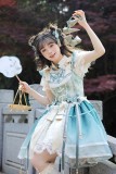 Alice Girl -Green Butterfly- Embroidery Sweet Qi Lolita JSK