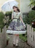 Grape Estate- Elegant Classic Lolita OP Dress with Headband
