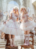 Silk Ballet- Sweet Tea Party Princess Wedding Classic Lolita JSK and Blouse