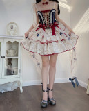 Fairy's Cat -Snow Ballet- Elegant Tea Party Princess Classic Lolita JSK, Headband and Necklace