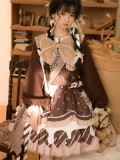Chocolate Pie- Sweet Lolita JSK, Salopettes, Blouse, Bolero and Detachable Sleeves