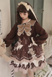 Chocolate Pie- Sweet Lolita JSK, Salopettes, Blouse, Bolero and Detachable Sleeves