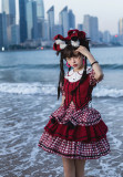 Withpuji -The Adventure of Dorothy- Sweet Casual Lolita Topwear, Skirt and 2 Bows Set