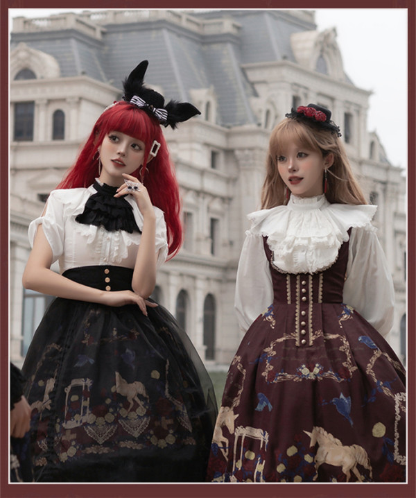 Withpuji -Decameron- Elegant Classic Lolita Blouse and Neck Tie