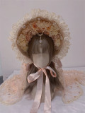 Spring Gift Box- Gorgeous Tea Party Princess Wedding Lolita Hat, Necklace and Gloves