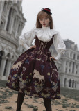 Withpuji -Decameron- Elegant Classic Lolita OP Dress, Skirt and Corset Skirt