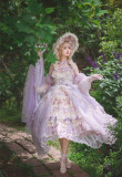 Spring Gift Box- Gorgeous Chiffon Tea Party Princess Wedding Lolita JSK Dress with Arm Sleeves