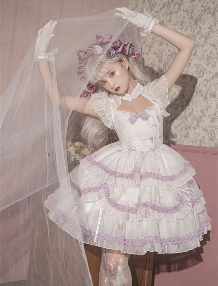 US$ 67.99 - Snowflake Girl- Elegant Sweet Classic Lolita OP Dress