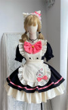 Cat Restaurant- Cute Maid Sweet Lolita OP Dress Full Set