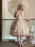 Moon River -Secret Strawberry Garden- Lace Classic Lolita OP Dress