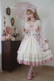 Moon River -Secret Strawberry Garden- Lace Classic Lolita OP Dress