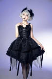Requiem Lamp - Halloween Fishbone Gothic Lolita JSK and Blouse