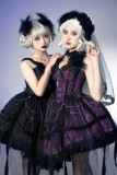 Requiem Lamp - Halloween Fishbone Gothic Lolita JSK and Blouse