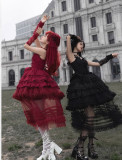 Withpuji -Waltz of The Mirror- Gothic Lolita JSK with Bows and Accessories