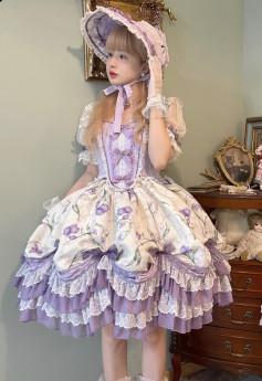 Susin -Iris- Elegant Classic Lolita OP Dress Full Set