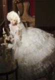 Dream Waltz- Gorgeous Tea Party Princess Wedding Lolita JSK with Arm Sleeves