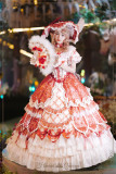 HinanaQueena -New Wine Wish- Gorgeous Tea Party Princess Wedding Lolita OP Dress