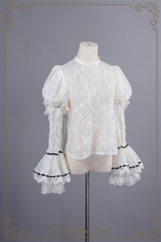 HinanaQueena -Alice of Dreams- Gorgeous Tea Party Princess Lolita Blouse with Detachable Sleeves