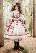 Zhijinyuan -The Traveler's Poem- Elegant Vintage Classic Lolita Blouse, Corset and Skirt